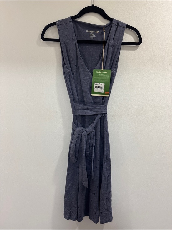 Toad&Co Dresses & Skirts - Toad&Co Wrap-Style Midi Dress in Slate Blue